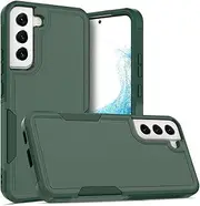 Phone Case for Samsung Galaxy S22 5G, [PC Hard Shell Protection]+[TPU Soft Shell Cushioning] for Samsung Galaxy S22 5G Case, Non-Slip Double Layer Protection for Samsung Galaxy S22 5G Cover Green