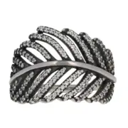 New Authentic Pandora Ring Light as a Feather 190886cz Silver 50 5 Clear CZ