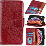 [FanYuan] Case for Motorola Edge 30 Ultra, Magnetic Flip Leather Premium Wallet Phone Case, with Card Slot and Folding Stand, Case Cover for Motorola Edge 30 Ultra.(Red)