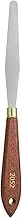 Palette Knife Painting Tool 4.33" x 0.59" Stainless Steel Teardrop Blade 8.66" Length Spatula Painting Pallet Knives with Hole Beech Wood Handle for Oil Acrylic Canvas, Red/Silver