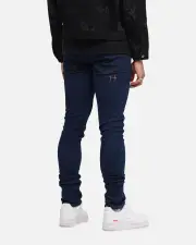 [SAINT MORTA] Saint Morta Dynasty Jeans Indigo/tan - Size 28 28 Indigo/Tan