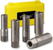 5 Piece Spiral Fastener Drive Extractor Set Heavy Duty Bolt Remover Tool