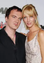 Quentin Tarantino Uma Thurman at Kill Bill Vol1 Hollywood Premiere- Old Photo 16