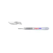 Kit of Scalpel Handle #3 & 100 Sterile Pack Surgical Blades #10
