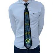 GGP Style 03 Led Sound Activated Glowing Tie Party Performance Accessory With Adjustable Light Patterns(Batteries Not Included, Self Provided)
