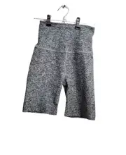 Beyond Yoga Spacedye 7" Yoga High Waisted Biker Short Black White Women's Size S