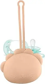 Nipple Holder Case | Animal Shape Silicone Nipple Case Holder,Pacifier Organizer Bag with Lanyard for Daily Outings, Long Trips, Walks, Camping