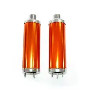 310mm Twin Exhaust GOLD Alloy Mufflers 110cc 125cc Quad Dirt Bike ATV Dune Buggy