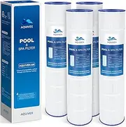 AQUIVEX CX1280XRE Pool Filter Cartridge 525 Sq. Ft. Compatible with Hayward SwimClear in MODEL NO C5025, C5030, Replacement for Pleatco PA131, PA131-PAK4, Hayward CX1280XRE, CX1280XREPAK4