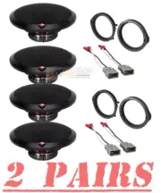 Rockford Fosgate 3-Way 6.5 inch Front & Rear Speaker for Honda Odyssey 2011-2015