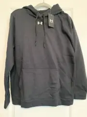 New, Women’s under armour black pull over hoodie large