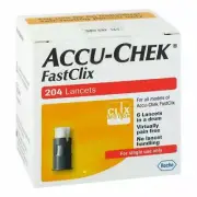 Accu-Chek FastClix Lancets (200+4) x 4 Boxes