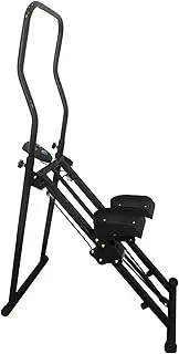 Stair Stepper Machine, Full Body Workout Vertical Climber for Home Gym, Compact Folding Cardio Exercise Climber with Extended Step Range, Adjustable Handlebar & Pedals Black