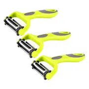 Serrated Peeler & Straight Peeler & Julienne Peeler 3-In-1 Vegetable Peeler Fruit Slicer Kitchen Gadgets(3 Peelers)