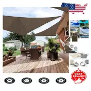 Durable 22' Sun Shade Sail - UV-Blocking Triangle Canopy for Outdoor Spaces