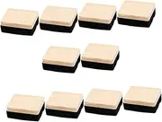 Portable Chalkboard Erasers 10pcs Mini Erasers School Classroom Office Wood Felt Material