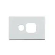 Classic Single Power Point Cover Plate Horizontal Design Wall Socket Protector