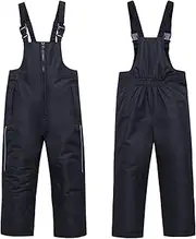 [Generic] Kids Snow Pants, Winter Snow Bibs, Windproof Ski Snowsuit, Water-Resistant Cozy Outdoor Activewear Overalls for Boys Girls