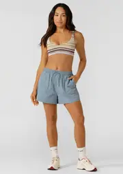[Lorna Jane] Weightless Active Shorts in Blue, Size - Small S Washed Out Blue