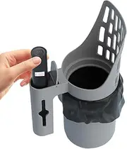 Cat Litter Scoop - Poop Scoop Storage Box, Cat Cleaning Tools with Holder | Portable Sifter Shovel Large Capacity Poop Scoop Storage Box, Trash Can Poop Remover for Indoor Outdoor Men Women