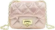 [Generic] Little Girls Crossbody Purse Pattern Shoulder Bag Handbag with Chain Strap