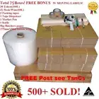 All Completed Pack MOVING BOXES PACKING MATERIALS CARDBOARD REMOVALIST PACKAGING