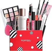 14pcs Professional makeup kit，Make up set teenagers girls，Girls make up set 9 to 12 With Lip gloss, eye shadow, mascara, eyeliner, concealer, etc.for Teenage & Adults