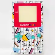 80s Geometric Pattern Gameboy Color diy handheld housing shell gbc backlit ips