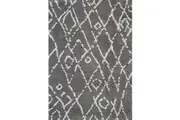 Moroccan Fes Grey Silver Rug - 240x330