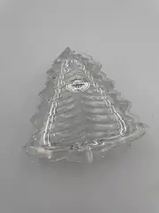 Vintage Gorham Crystal Christmas Tree Trinket or Jewelry Box Germany