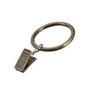 Curtain Clip Rings Hooks Metal 1.25" Inner Dia 3.5mm Thickness Bronze Tone 16pcs