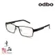 【odbo】1768 C1 霧黑色 無螺絲設計款 鈦金屬 鏡框 JPG 京品眼鏡