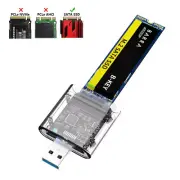 M.2 SSD Case For PCIE NGFF SATAM/B Key SSD Disk M.2 To USB Hard Drive Box