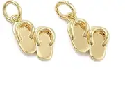 [KitBeads] Mixed Styles Brass Charms Real Gold Plated Pendant Charms for Jewelry Making Necklaces Earrings Bulk
