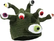 Cute Octopus Hat Cosplay Cap Comfortable Knitted Hat Halloween Beanie Monster Hat for Carnivals Holidays Halloween Festivals