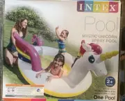 ⚡️ Intex Mystic Unicorn Inflatable Baby Spray Swimming Pool Family Fun - NEW!