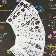16PCS Drawing & Painting Stencils for Planner, Notebook, Diary