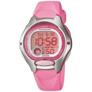 Casio LW-200-4B Silver Pink Women's or Kid's 50m Digital Sports Watch