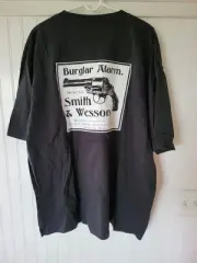 New - Mens Smith & Wesson Burglar Alarm Firearm Shirt Size 3XL Black & White