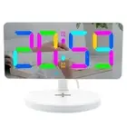 Digital Alarm Clock with Charging, Mirrored LED Clock for Bedroom Decor,3831