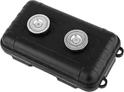 Hidden Key Holder, Magnetic Safe Box Key Magnetic Box Waterproof Magnetic Key Hider Magnetic Key Case Key Holder Under Car Hide a Key Outdoor for key USB Car Storage (Black)