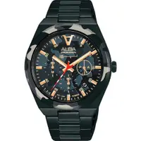 在飛比找ETMall東森購物網優惠-ALBA雅柏 迷彩錶圈計時鋼帶情侶對錶-男款 (AT3H79
