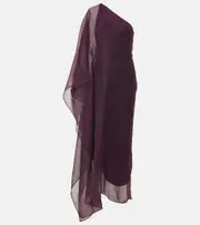 [Taller Marmo] Taller Marmo Betsy one-shoulder cady gown AU 6 purple