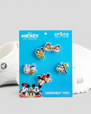 [Crocs] Crocs Girls' Mickey And Friends Jibbitz 5 Pack One Size Multicolor