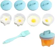 Silicone Egg Cooker - Silicone Poached Egg Cups for Boiling Eggs,Poached Egg Holder Mold, Hardboiled Egg Making, Poached Egg Cooker, 4 Egg Cups, Silicone Egg Cook