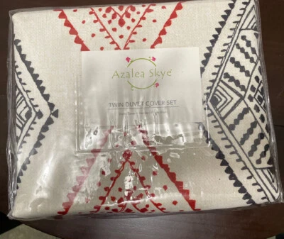 Azalea Skye Cusco Rhombus Twin Duvet Cover Set 2 pc new in pkg