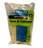 (Pack of 2) WHIZZ Doors & Cabinets 4" Mini Foam Paint Roller High Density