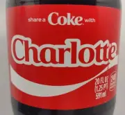 Share A Coke With Charlotte 2025 Limited Edition Personalized Coca Cola Bottle