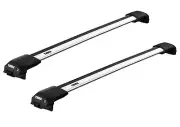 Thule Roof Bars Edge Raised Rail Wingbar Edge Silver for VW Golf Variation /