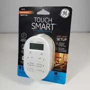 GE Touch Smart Simple Set Timer White Indoor Digital Plug In Jasco 13479 Sealed